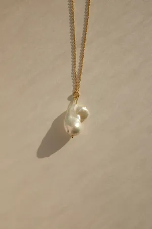 0026_PEARL LONG NECKLACE 925 GOLD