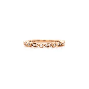 0.27ctw Rose Gold Diamond Band