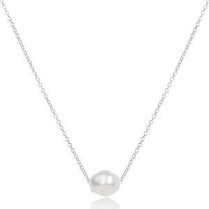 16" Necklace Sterling - Admire Pearl