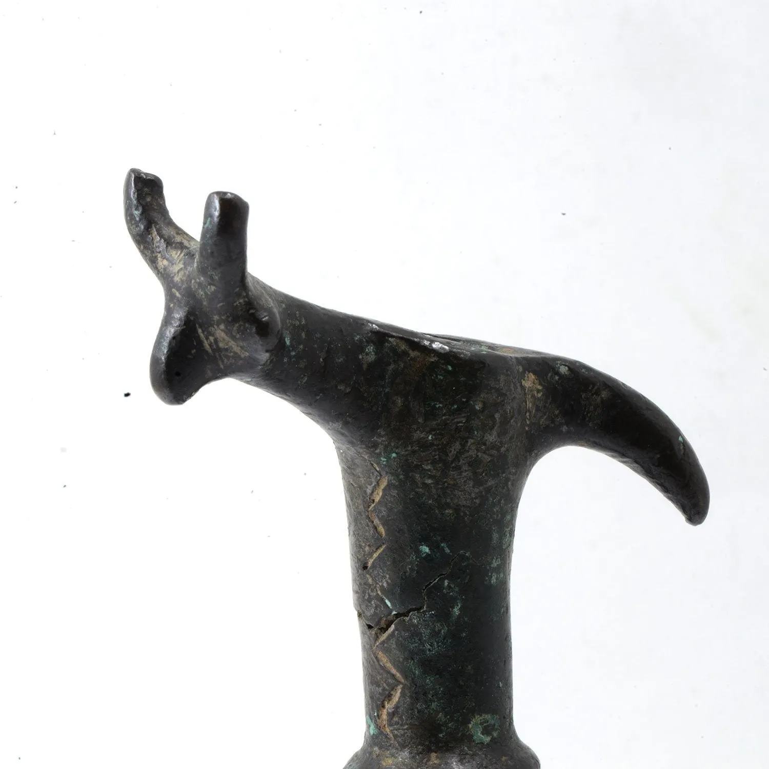 A Luristan Bronze Finial, ca.1200 - 800 BCE