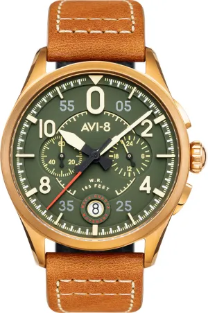 A8 Watch Spitfire Lock Chronograph Bronze Green