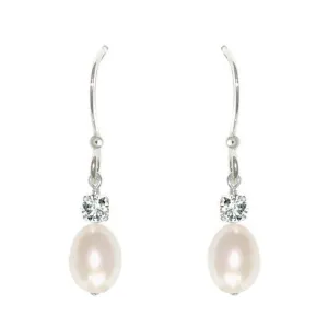 Anna Pearl Drop Bridal Earrings