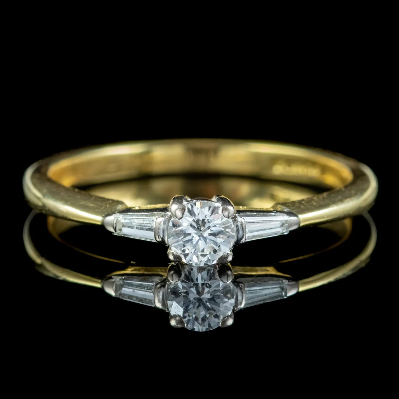 Art Deco Style Diamond Trilogy Ring 0.30ct Of Diamond