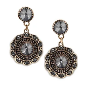 Bloom Earrings-Charcoal