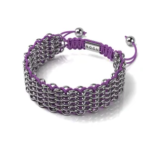 Bonobo Links | Deluxe Kismet Bracelet | Purple x Silver