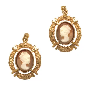 Cameo Drop Earrings