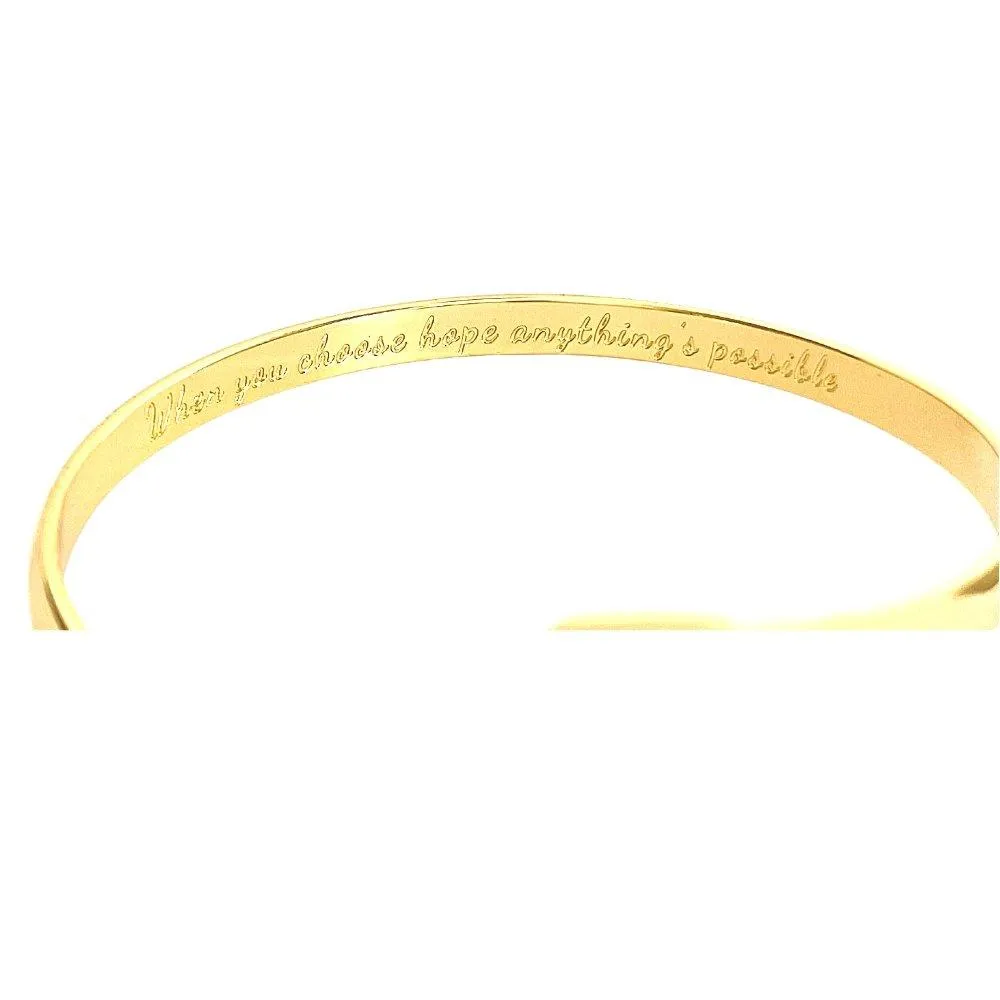 Cancer Awareness Bracelets, Engraved Bracelets When you choose hope anything’s possible- Cancer Awareness Sign