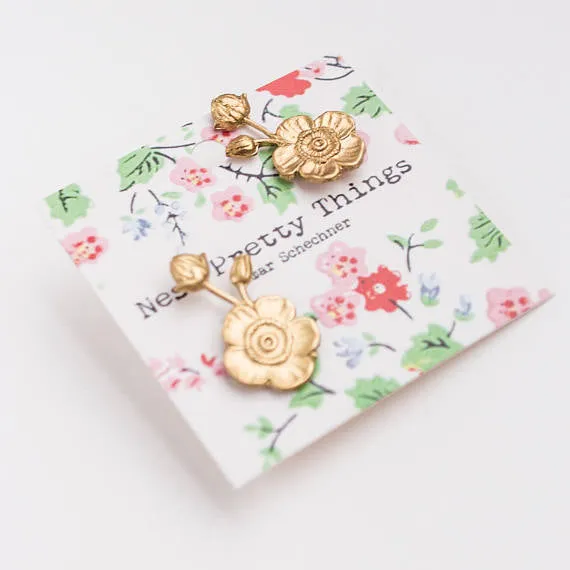 Flower Stud Earrings