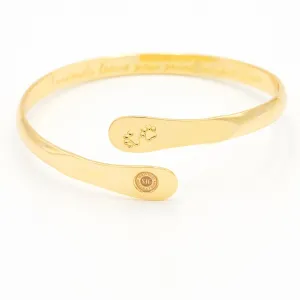 Gold Furry Friends Bracelets, Engraved  Furiends leave paw print in your heart- Paw Prints ( Furry Friends)