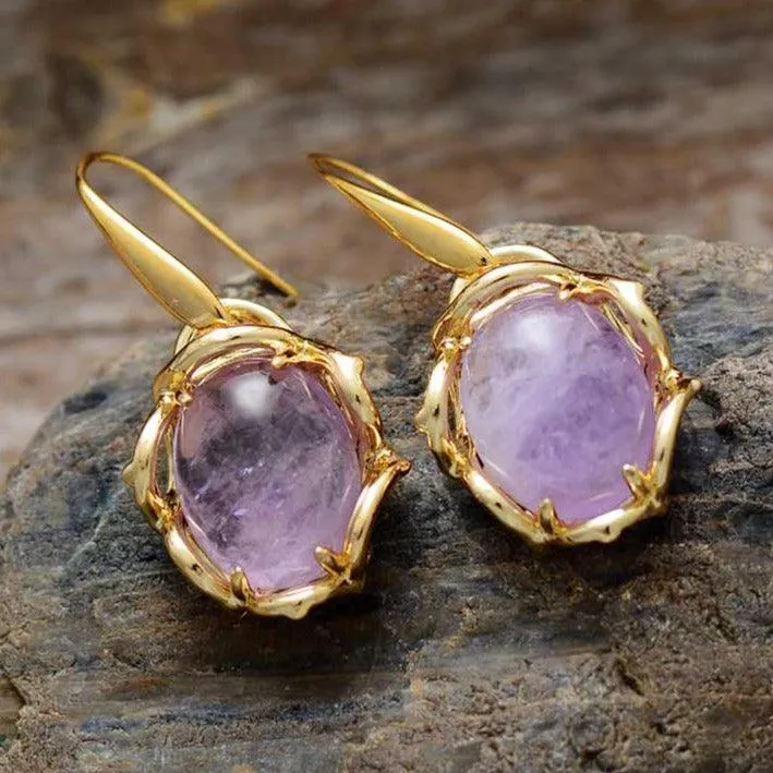 Magarra Amethyst Drop Earrings