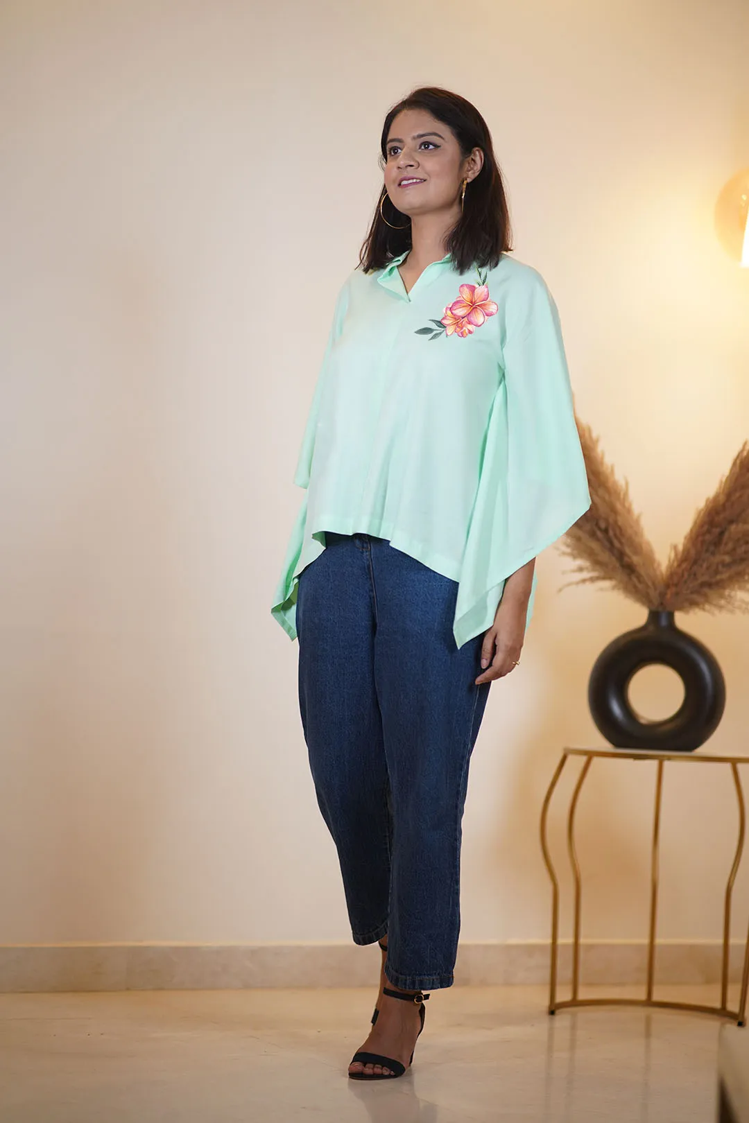 Mint Kaftan Top - FleurdeLis