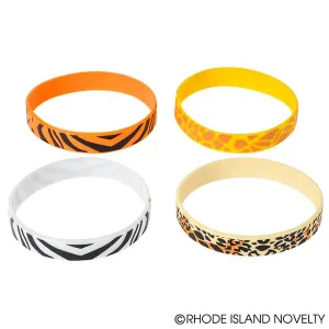 Safari Print Rubber Bracelets