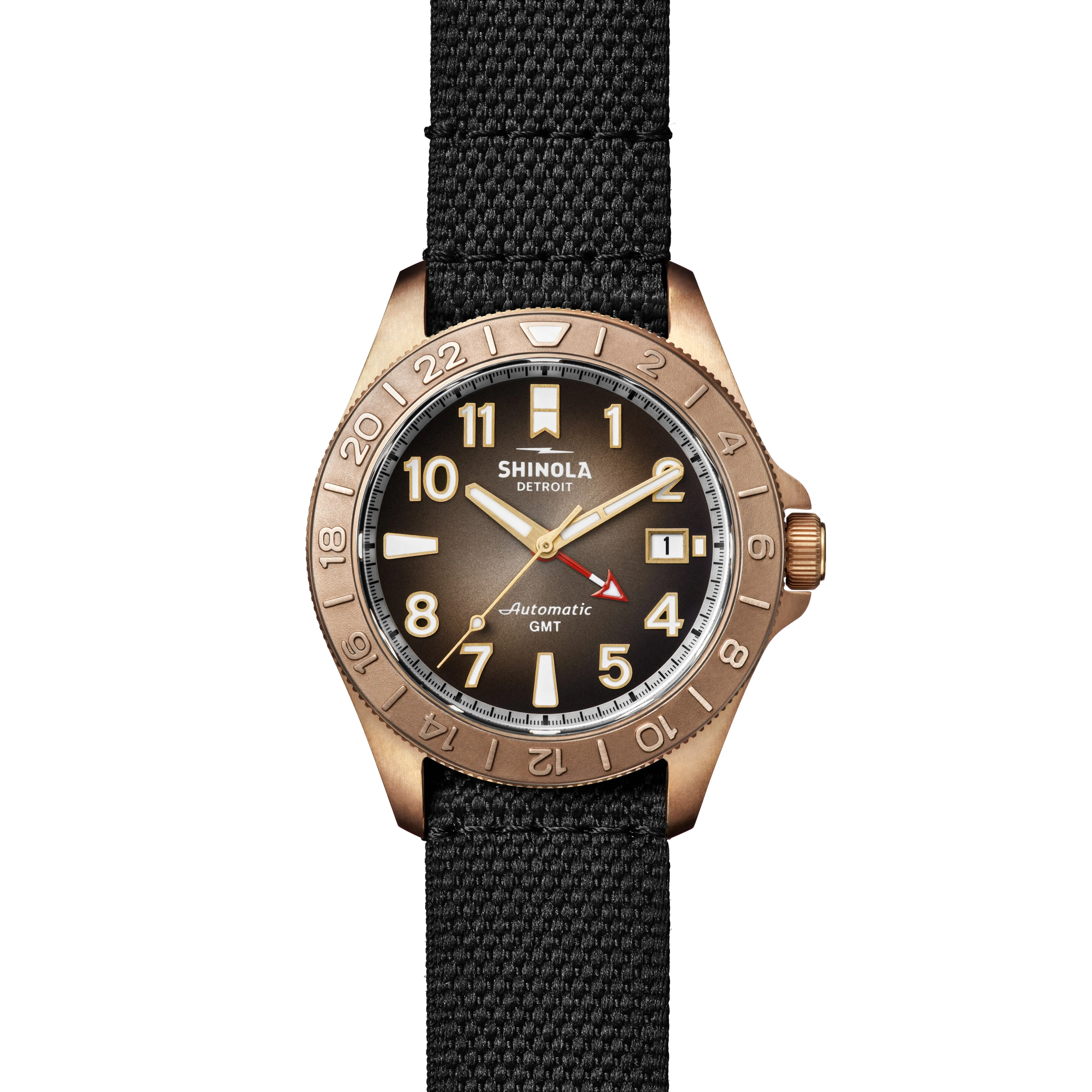 Shinola Bronze Monster GMT Watch (40mm)