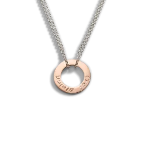 Silver|Rose Gold Croí álainn single pendant