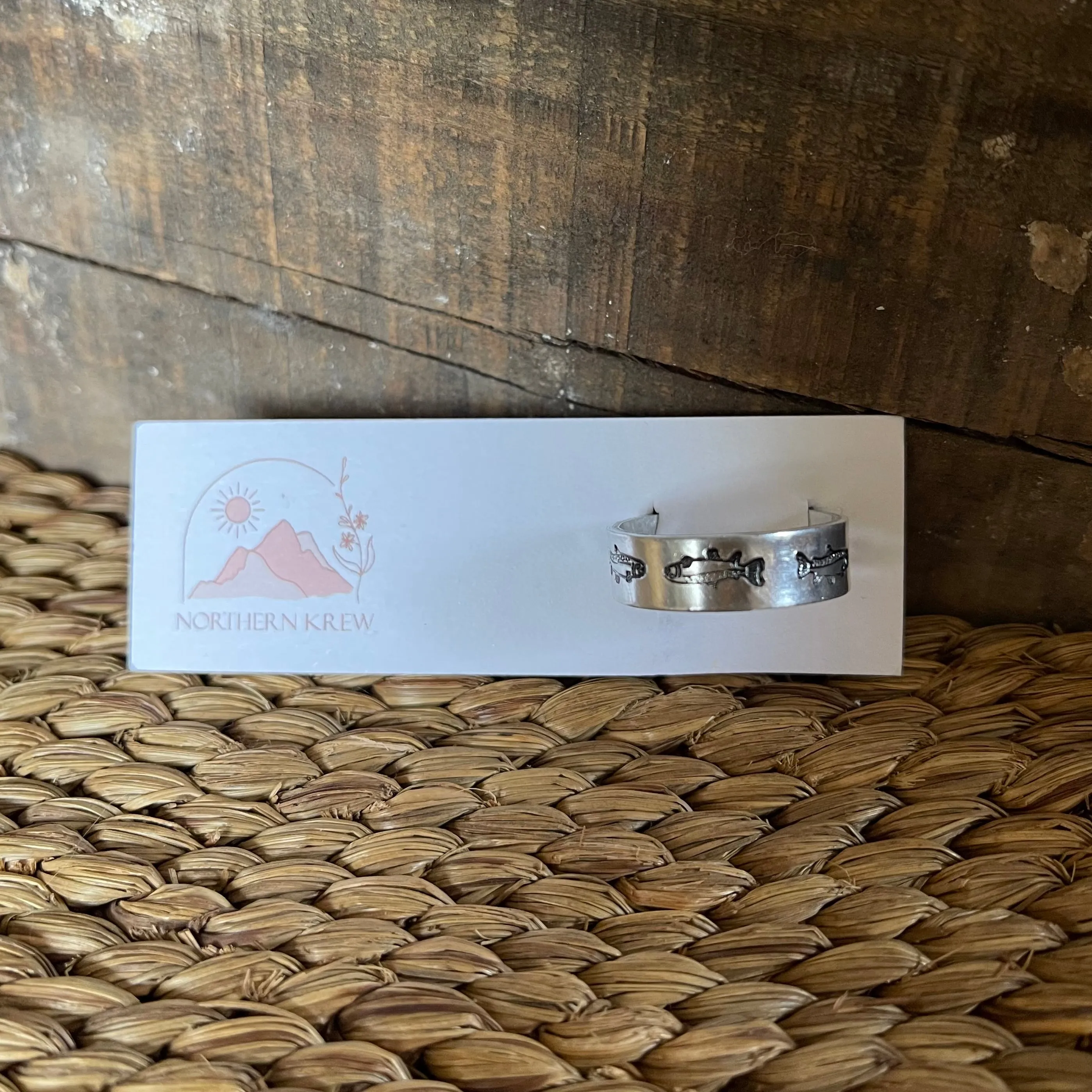 Stamped Thin Band Rings