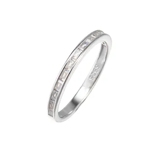 Thin CZ Band Ring