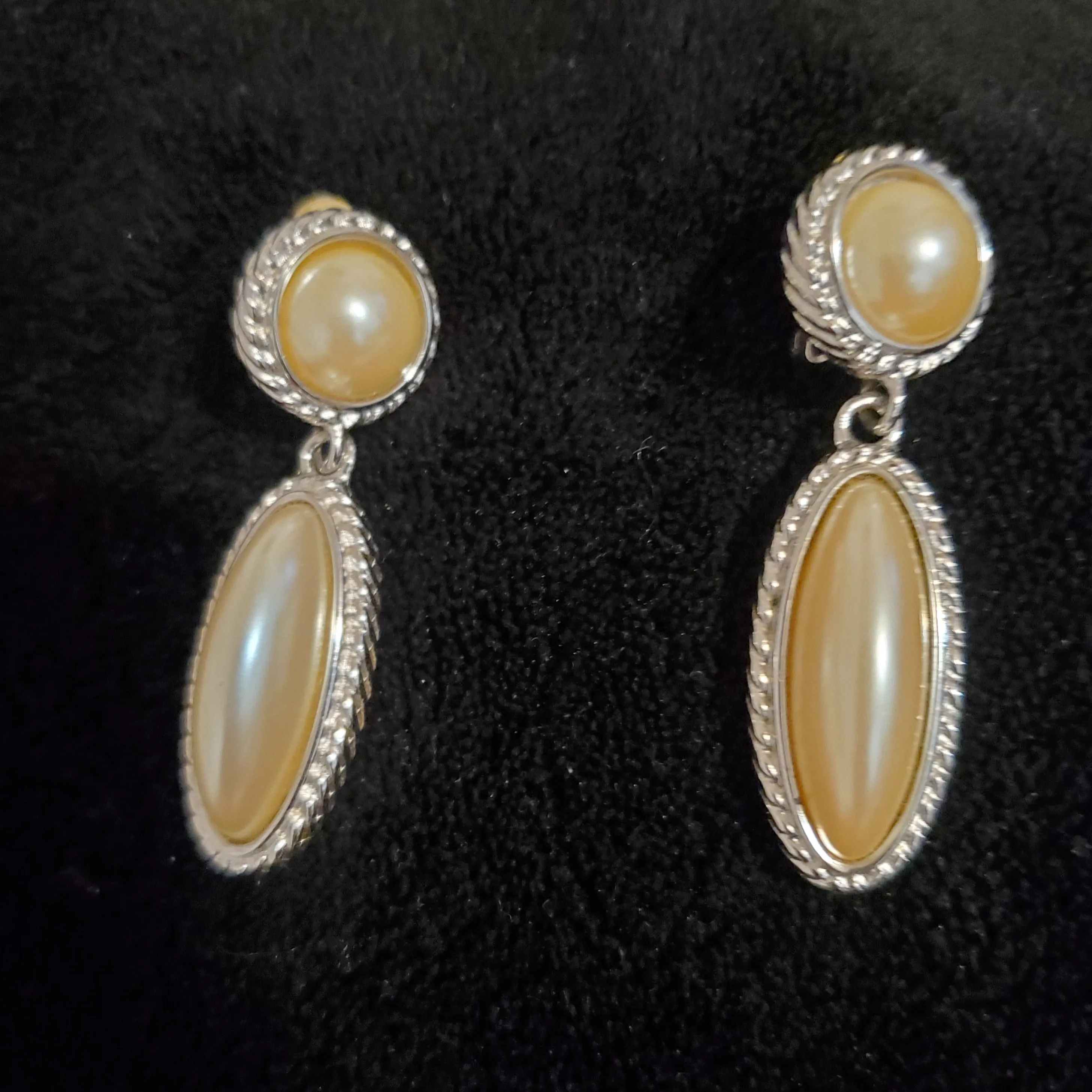 Vintage Chandelier Pearl Earrings