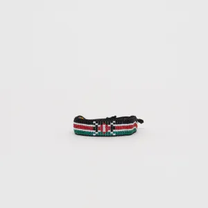 Woven Kenya Flag Bracelet